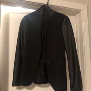 Zara Blazer with Leather Detail